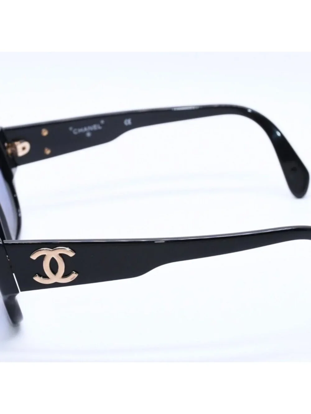 Chanel Sunglasses Eyewear CC Logo Acetate Black